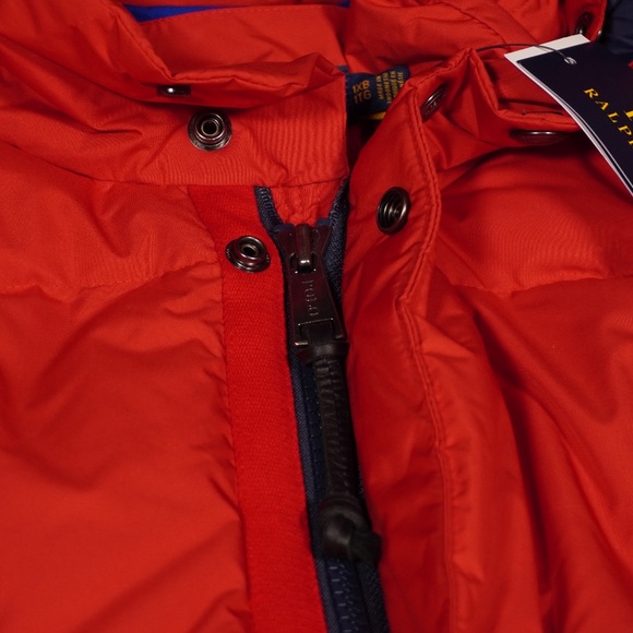 Polo Ralph Lauren Puffer Jacket Red Blue White 1XB Polyester Cotton Brand New - Picture 9 of 16